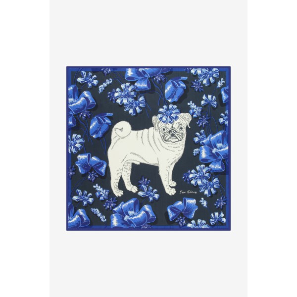 Inoui Editions šilko skara TOUTOU BLUE